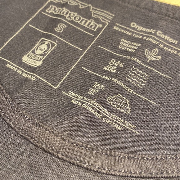 New Patagonia P-6 Label Organic Cotton Tank - Men's small navy ⭐️⭐️⭐️⭐️ - Picture 6 of 15